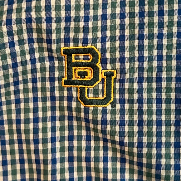 Southern Marsh Baylor University blue and green long sleeve button down - Picture 2 of 12